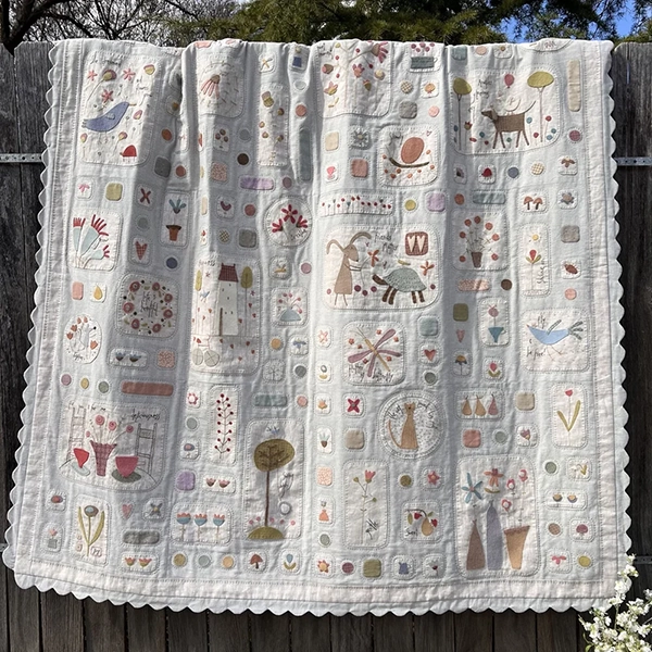 Hatched and Patched A Day in Happyland Quilt